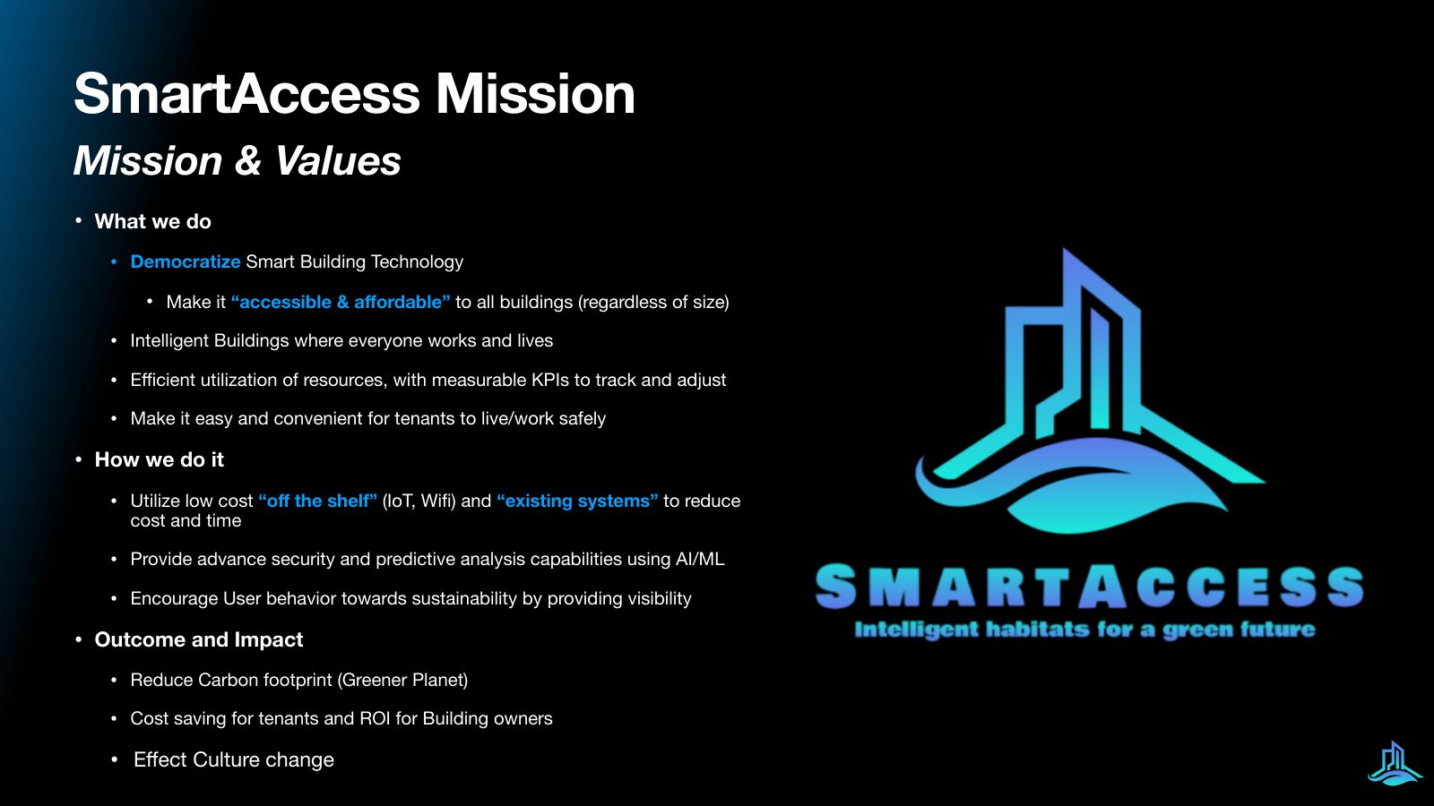 Slide 7 of 21: Mission and values