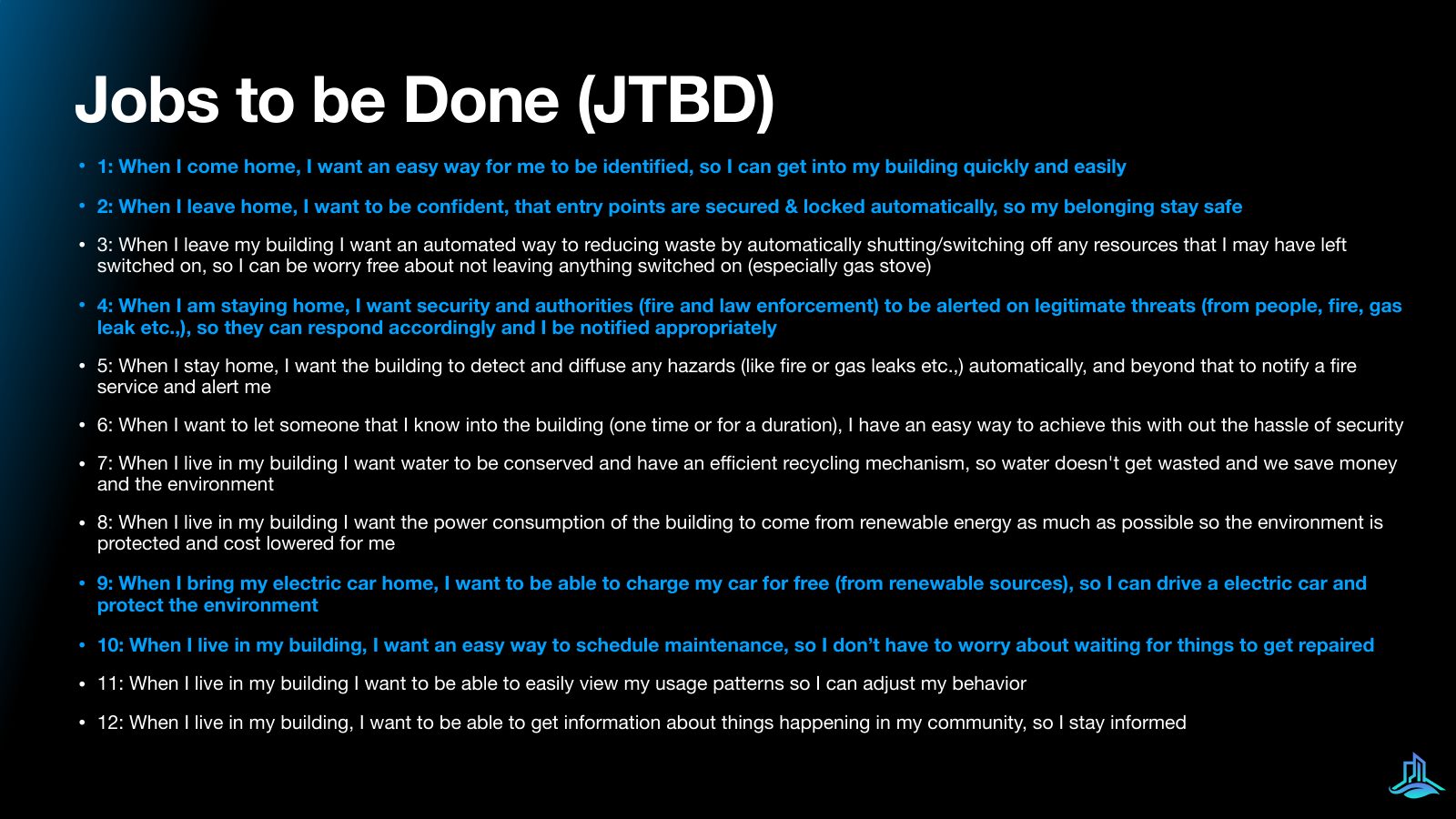 Slide 18 of 21: Jobs to be done
